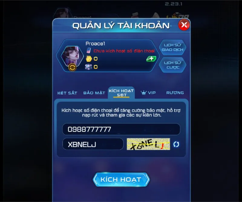 Tạo tài khoản Win79